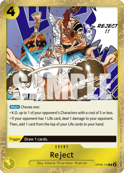 Reject (OP06-116) - Wings of the Captain (Rare) [OP06-116]
