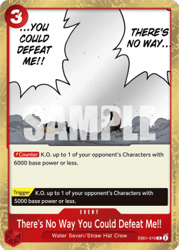 There's No Way You Could Defeat Me!! (EB01-010) - Memorial Collection (Rare) [EB01-010]