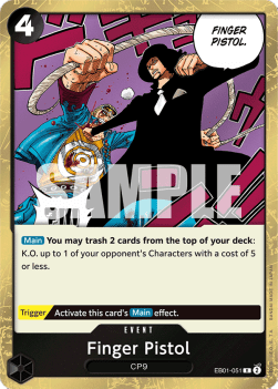 Finger Pistol (EB01-051) - Memorial Collection (Rare) [EB01-051]
