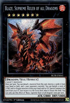 Blaze, Supreme Ruler of All Dragons (V.1 - Secret Rare) - Battles of Legend: Terminal Revenge (Secret Rare) [BLTR-045]