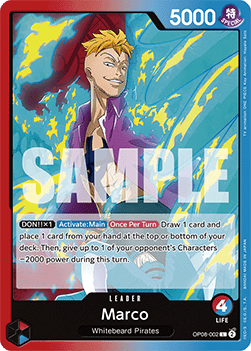 Marco (OP08-002) (V.1) - Two Legends (Leader) [OP08-002]
