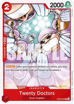 Twenty Doctors (OP08-003) - Two Legends (Common) [OP08-003]