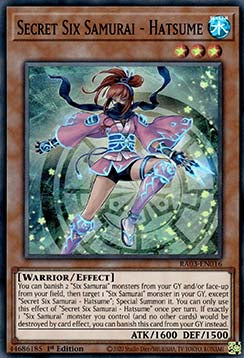 Secret Six Samurai - Hatsume (V.1 - Super Rare) - Quarter Century Bonanza (Super Rare) [RA03-016]