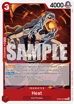 Heat (OP09-007) - Emperors in the New World (Common) [OP09-007]