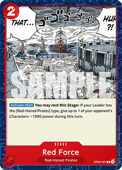 Red Force (OP09-021) - Emperors in the New World (Common) [OP09-021]