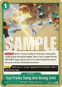 Soul Franky Swing Arm Boxing Solid (OP09-041) - Emperors in the New World (Common) [OP09-041]