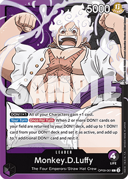Monkey.D.Luffy (OP09-061) (V.1) - Emperors in the New World (Leader) [OP09-061]