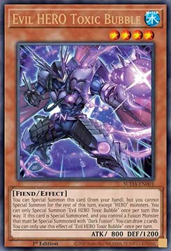 Evil HERO Toxic Bubble (V.1 - Ultra Rare) - Supreme Darkness (Ultra Rare) [SUDA-001]