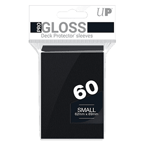 60 Small Ultra Pro Pro-Gloss Sleeves (Black) (V.2)