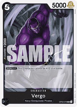 Vergo (OP03-079) (V.1) - The Best (Uncommon) [PRB01-OP03-079]