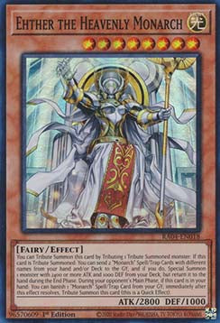 Ehther the Heavenly Monarch (V.1 - Super Rare) - Quarter Century Stampede (Super Rare) [RA04-018]