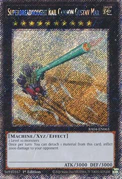 Superdreadnought Rail Cannon Gustav Max (V.4 - Platinum Secret Rare) - Quarter Century Stampede (Platinum Secret Rare) [RA04-063]