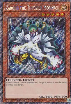 Zaborg the Thunder Monarch (V.1 - Platinum Secret Rare) - Quarter Century Stampede (Platinum Secret Rare) [RA04-125]