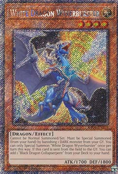 White Dragon Wyverburster (V.1 - Platinum Secret Rare) - Quarter Century Stampede (Platinum Secret Rare) [RA04-203]