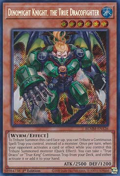 Dinomight Knight, the True Dracofighter - Battles of Legend: Monster Mayhem (Secret Rare) [BLMM-126]