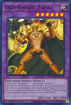 Gem-Knight Topaz - Battles of Legend: Monster Mayhem (Ultra Rare) [BLMM-138]