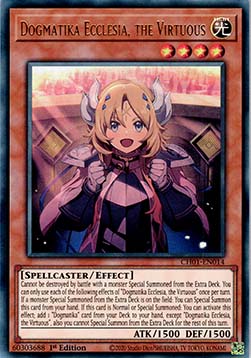 Dogmatika Ecclesia, the Virtuous (V.1 - Ultra Rare) - THE CHRONICLES DECK: The Fallen & The Virtuous (All-Foil Edition) (Ultra Rare) [CH01-014]