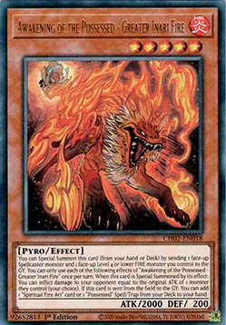 Awakening of the Possessed - Greater Inari Fire - THE CHRONICLES DECK: Spirit Charmers (All-Foil Edition) (Ultra Rare) [CH02-018]