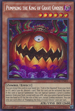 Pumpking the King of Grave Ghosts (V.1 - Secret Rare) - Maze of Muertos (Secret Rare) [MZMU-001]