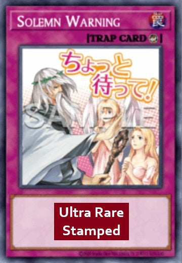 Solemn Warning (V.1 - Ultra Rare) - Rarity Collection 5 (Ultra Rare) [RA05-126]
